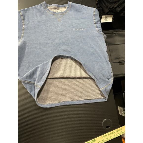 Voormi Wool Blend Pullover Camp Sweater Fleece Lined Blue XL Outdoors Hunting - Picture 8 of 11